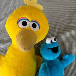 Sesame Street Cookie Monster and Big Bird Plush Toy